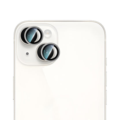 Apple iPhone 15 CaseWorld Alloy Serisi Oleofobik Anti Reflective Kamera Lens Koruyucu Siyah