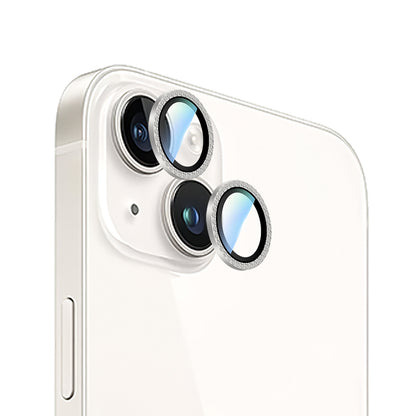 Apple iPhone 15 CaseWorld Alloy Sparkling Diamond Serisi Taşlı Lens Koruyucu Colorful