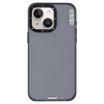 Apple iPhone 15 Kılıf Buzlu Mat Tasarım Youngkit Colored Sand Serisi Kapak Siyah