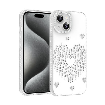 Apple iPhone 15 Kılıf Damla Taşlı Zore Rivas Sert PC Kapak