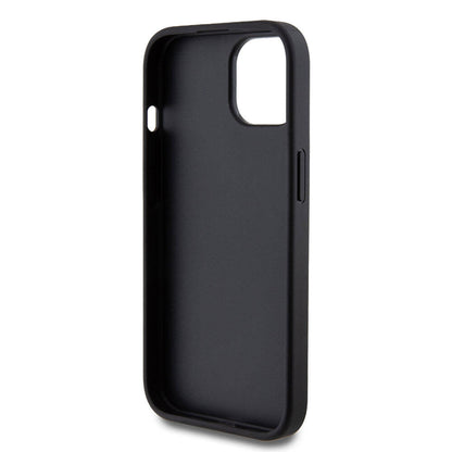 Apple iPhone 15 Kılıf Guess Orjinal Lisanslı 4G Büyük Metal Logolu Glitter Kapak Pembe