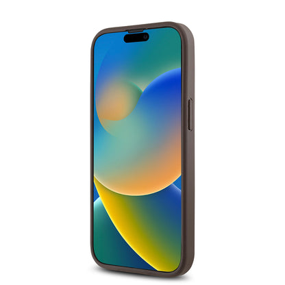 Apple iPhone 15 Kılıf Guess Orjinal Lisanslı M-safe Şarj Özellikli Gül Baskılı 4G Desenli Yazı Logolu Kapak Siyah