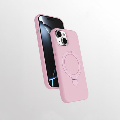 Apple iPhone 15 Kılıf M-safe Şarj Özellikli Standlı Zore Samara Kapak