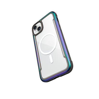 Apple iPhone 15 Kılıf M-safe Şarj Özellikli Airbagli Raptic Shield Serisi Şeffaf Arka Yüzey Kapak Kırmızı