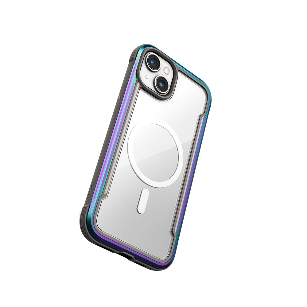 Apple iPhone 15 Kılıf M-safe Şarj Özellikli Airbagli Raptic Shield Serisi Şeffaf Arka Yüzey Kapak Colorful