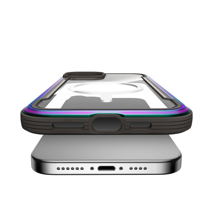 Apple iPhone 15 Kılıf M-safe Şarj Özellikli Airbagli Raptic Shield Serisi Şeffaf Arka Yüzey Kapak Colorful