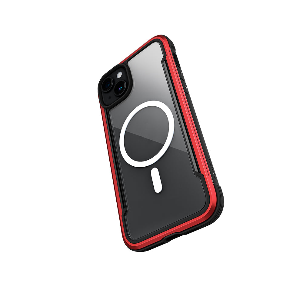 Apple iPhone 15 Kılıf M-safe Şarj Özellikli Airbagli Raptic Shield Serisi Şeffaf Arka Yüzey Kapak Colorful