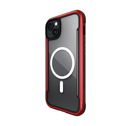 Apple iPhone 15 Kılıf M-safe Şarj Özellikli Airbagli Raptic Shield Serisi Şeffaf Arka Yüzey Kapak Colorful