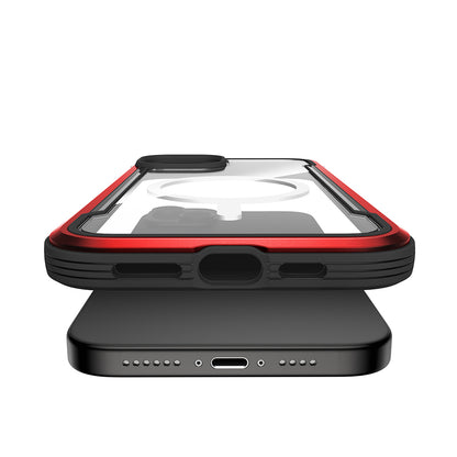 Apple iPhone 15 Kılıf M-safe Şarj Özellikli Airbagli Raptic Shield Serisi Şeffaf Arka Yüzey Kapak Colorful