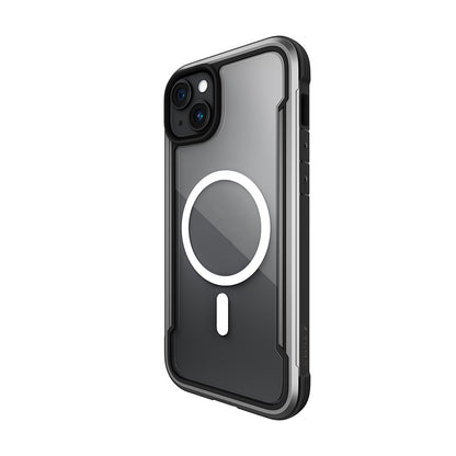 Apple iPhone 15 Kılıf M-safe Şarj Özellikli Airbagli Raptic Shield Serisi Şeffaf Arka Yüzey Kapak Kırmızı