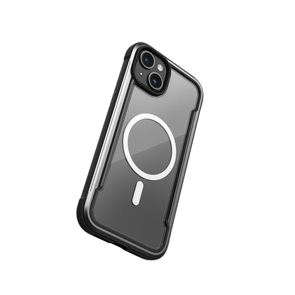 Apple iPhone 15 Kılıf M-safe Şarj Özellikli Airbagli Raptic Shield Serisi Şeffaf Arka Yüzey Kapak Colorful