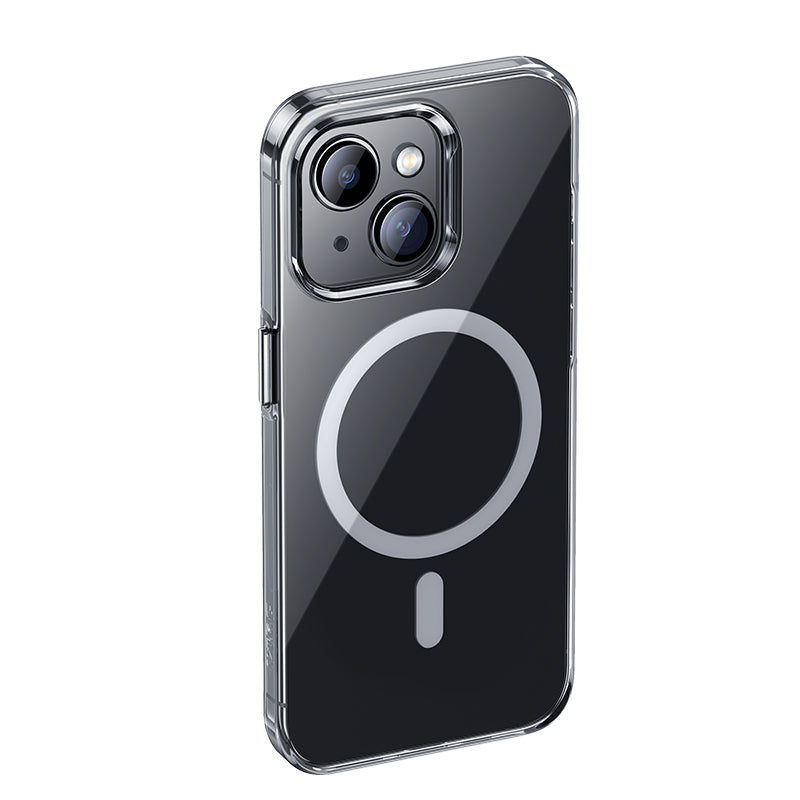 Apple iPhone 15 Kılıf M-safe Şarj Özellikli Benks Crystal Serisi Şeffaf Kapak Renksiz