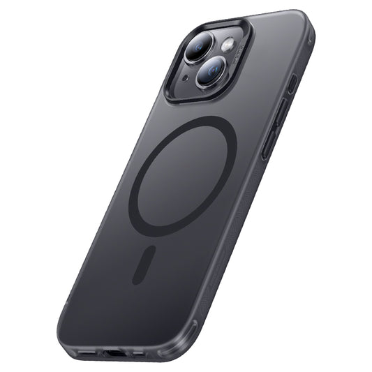 Apple iPhone 15 Kılıf M-safe Şarj Özellikli Benks Lucid Armor Kapak Siyah