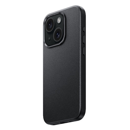 Apple iPhone 15 Kılıf M-safe Şarj Özellikli Benks Vintage Leather Kapak Siyah