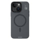 Apple iPhone 15 Kılıf M-safe Şarj Özellikli Standlı YoungKit Hermit Bracket Serisi Kapak Gri