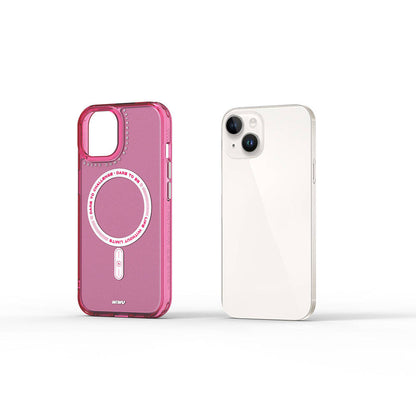 Apple iPhone 15 Kılıf M-safe Şarj Özellikli Wiwu Basic Color J Serisi Kapak Gri