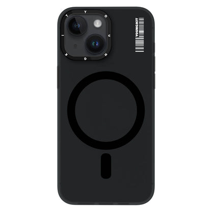 Apple iPhone 15 Kılıf M-safe Şarj Özellikli Youngkit Hidden Sand Serisi Kapak Siyah