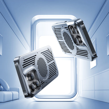 Apple iPhone 15 Kılıf M-safe Şarj ve Soğutucu Özellikli Benks Biliz Kapak Gri