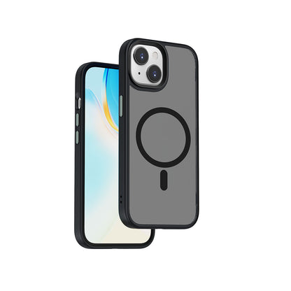 Apple iPhone 15 Kılıf Wiwu FGG-011 M-safe Şarj Özellikli Kamera Korumalı Kapak Siyah