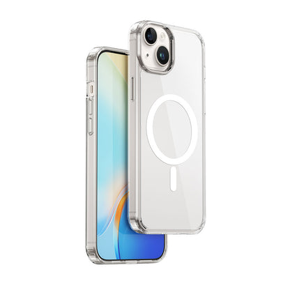 Apple iPhone 15 Kılıf Wiwu MCC-101 Magnetic Crystal Sert PC Kapak Siyah