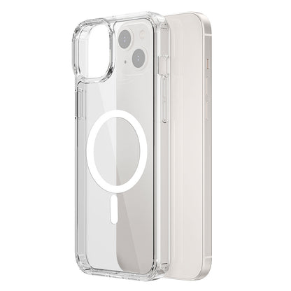 Apple iPhone 15 Kılıf Wiwu MCC-101 Magnetic Crystal Sert PC Kapak Renksiz