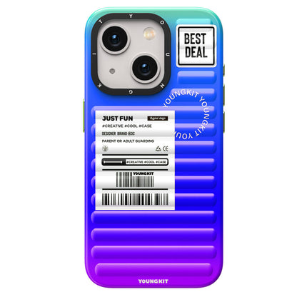 Apple iPhone 15 Kılıf YoungKit The Secret Color Serisi Kapak Turuncu