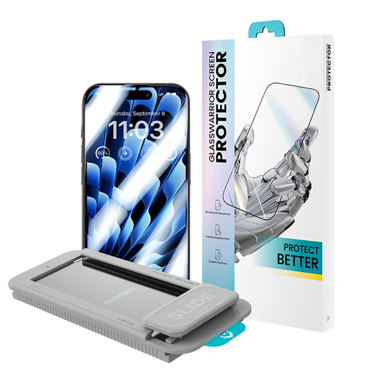 Apple iPhone 15 Plus Benks Glass Warrior HD Cam Ekran Koruyucu + Kolay Uygulama Aparatlı Siyah