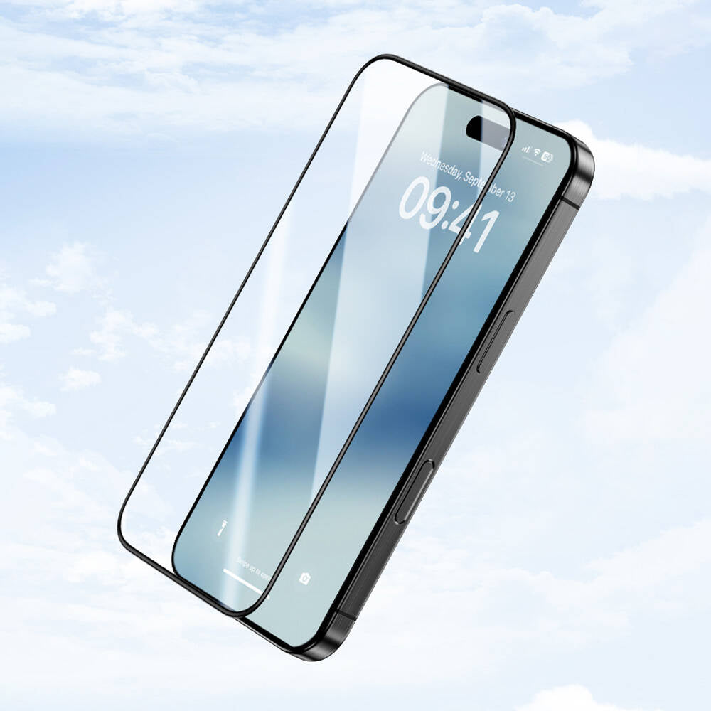 Apple iPhone 15 Plus Benks Ultra Shield 0.4mm Ekran Koruyucu + Kolay Uygulama Aparatlı Siyah