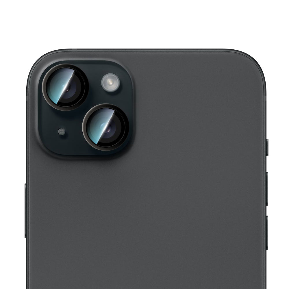 Apple iPhone 15 Plus CaseWorld Alloy Serisi Oleofobik Anti Reflective Kamera Lens Koruyucu Gümüş