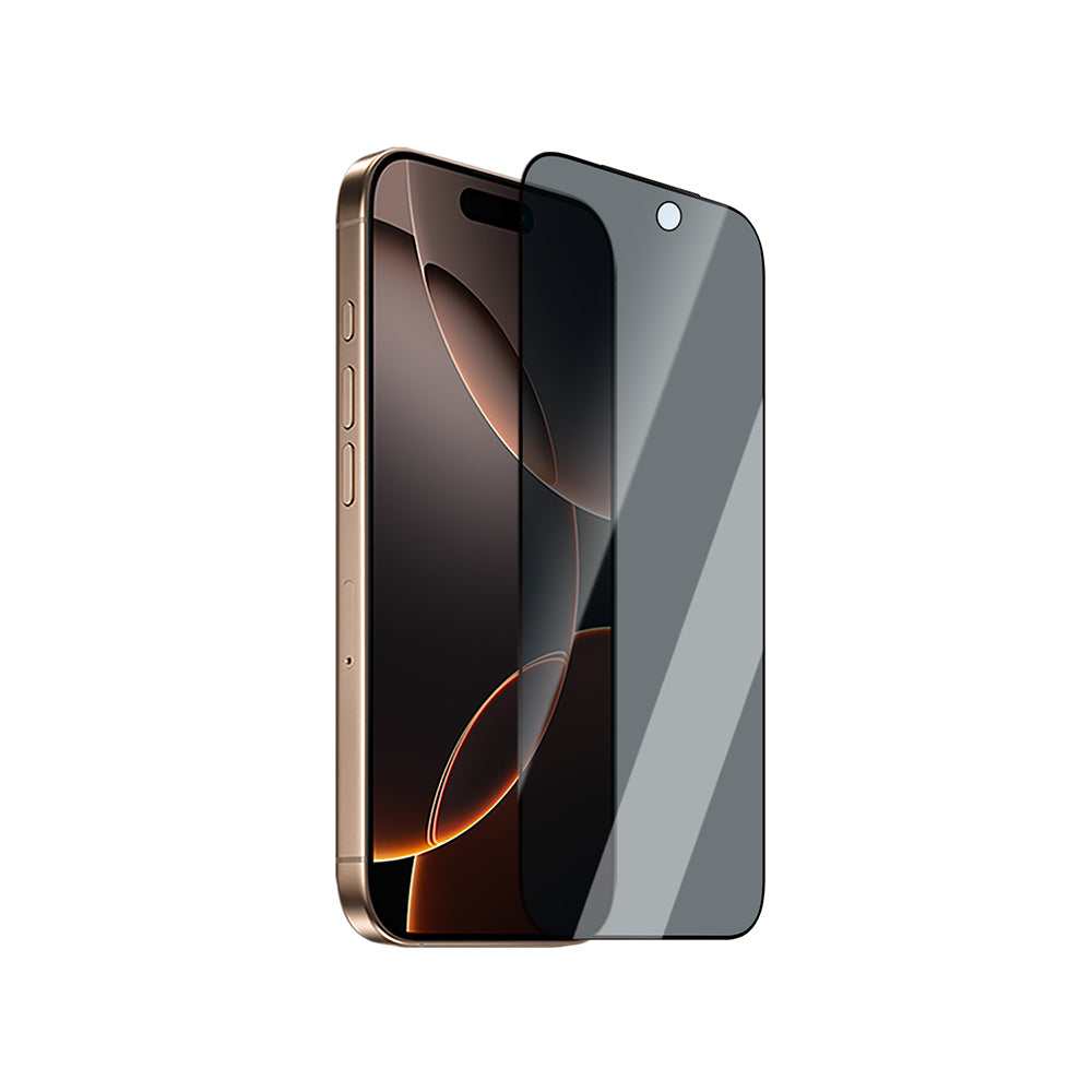 Apple iPhone 15 Plus CaseWorld Applicator Serisi 2.5D Eyesafe Mavi Işık Teknolojili 0.33mm Privacy Temperli Cam Ekran Koruyucu + Uygulama Aparatı Siyah