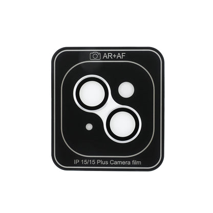 Apple iPhone 15 Plus Guess Orjinal Lisanslı Metal Kamera Lens Koruyucu Siyah