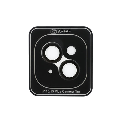 Apple iPhone 15 Plus Guess Orjinal Lisanslı Metal Kamera Lens Koruyucu Siyah