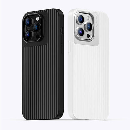 Apple iPhone 15 Plus Kılıf Recci Aurora Serisi M-safe Şarj Özellikli Kapak Beyaz