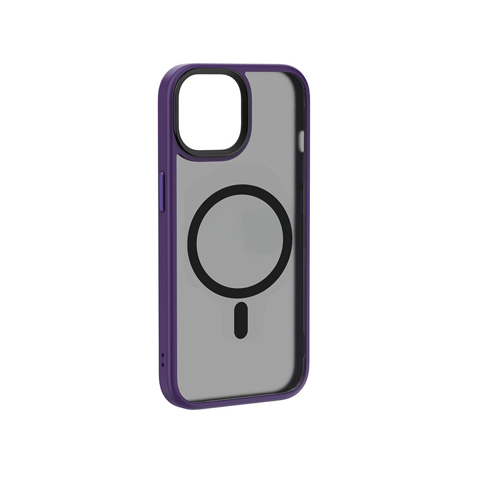 Apple iPhone 15 Plus Kılıf Wiwu FGG-011 M-safe Şarj Özellikli Kamera Korumalı Kapak Siyah