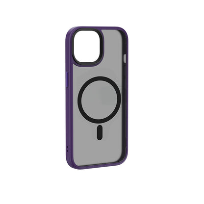 Apple iPhone 15 Plus Kılıf Wiwu FGG-011 M-safe Şarj Özellikli Kamera Korumalı Kapak Mor