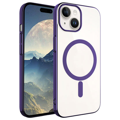 Apple iPhone 15 Plus Kılıf Zore Wireless Şarj Özellikli Pixel M-safe Kapak
