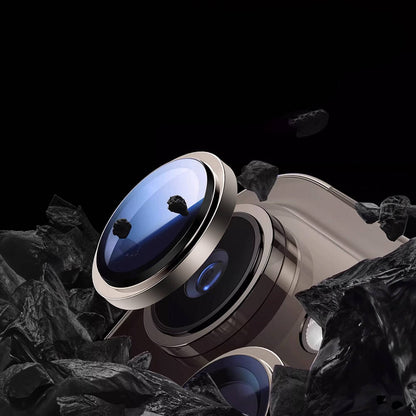 Apple iPhone 15 Plus Wiwu LG-004 PVD Lens Guard Metal Kamera Lens Koruyucu Siyah