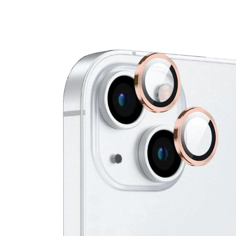 Apple iPhone 15 Plus Zore CL-12 Premium Safir Parmak İzi Bırakmayan Anti-Reflective Kamera Lens Koruyucu Turuncu