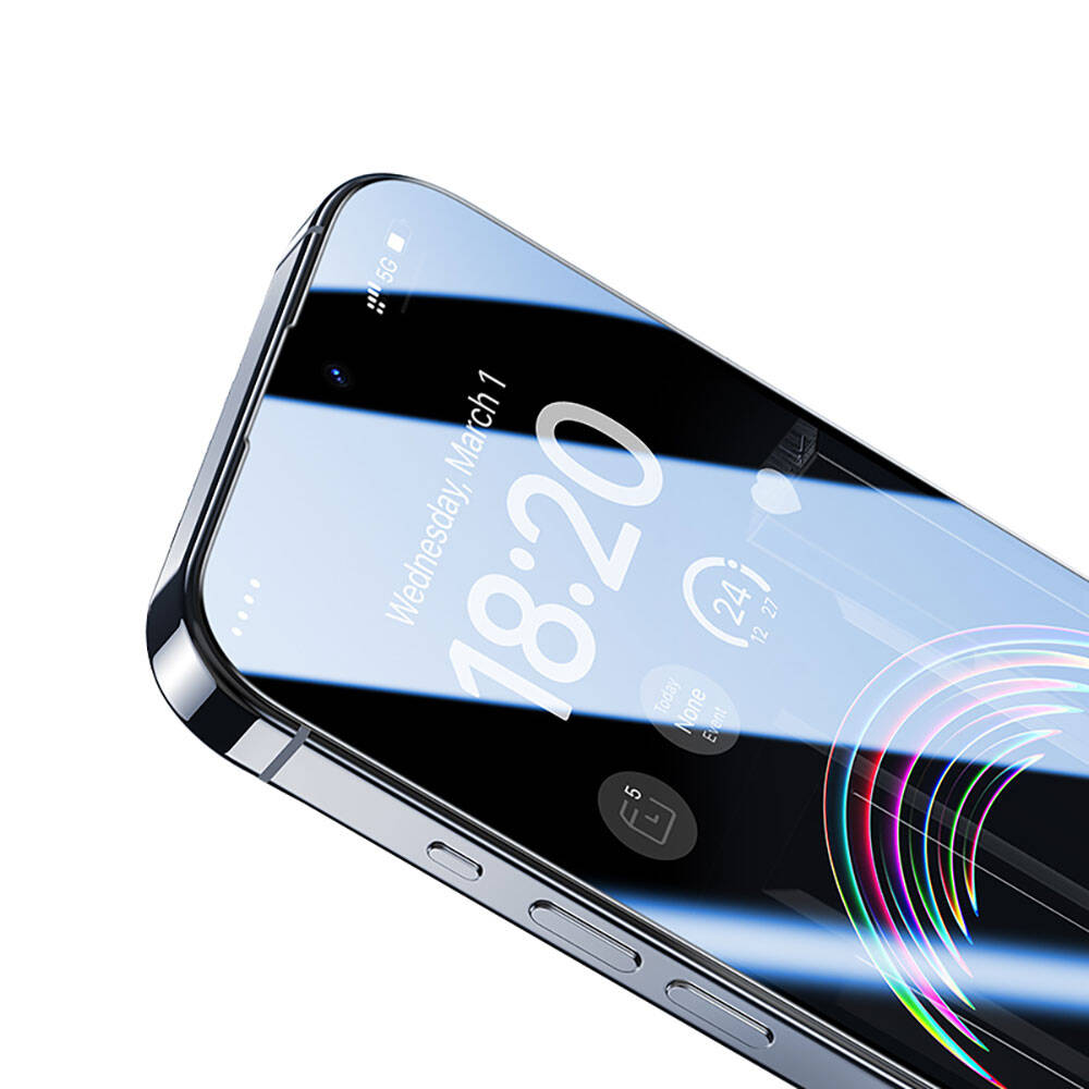 Apple iPhone 15 Pro Benks V Pro Ultra Shield 0.3mm Ekran Koruyucu + Kolay Uygulama Aparatlı Siyah