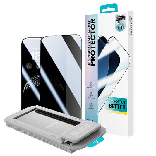 Apple iPhone 15 Pro Benks V Pro Ultra Shield Privacy 0.3mm Ekran Koruyucu + Kolay Uygulama Aparatlı Siyah