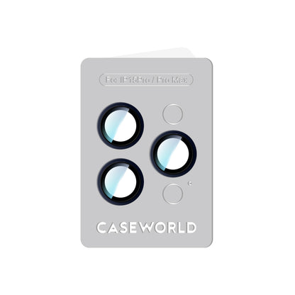 Apple iPhone 15 Pro CaseWorld Alloy Serisi Oleofobik Anti Reflective Kamera Lens Koruyucu Gümüş