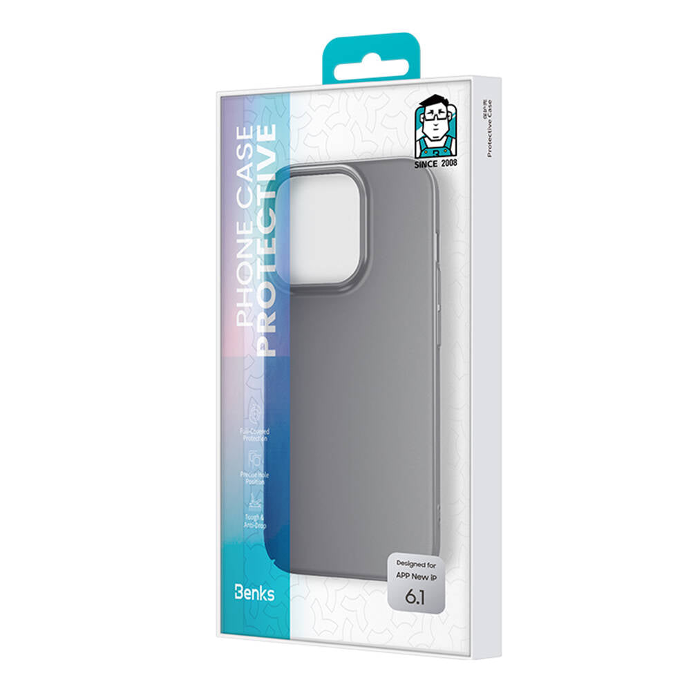 Apple iPhone 15 Pro Kılıf Benks Ultra İnce PC Kapak Siyah