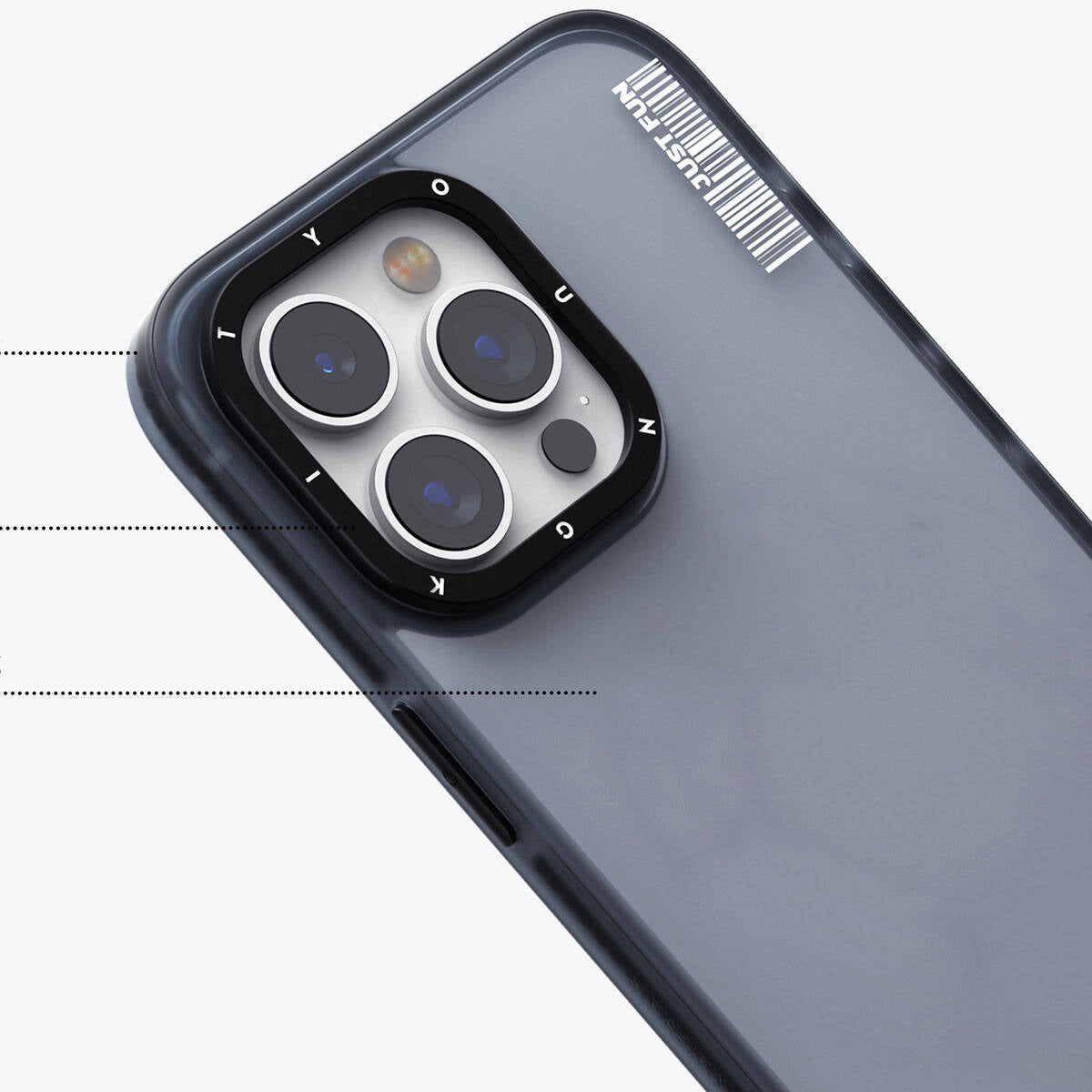 Apple iPhone 15 Pro Kılıf Buzlu Mat Tasarım Youngkit Colored Sand Serisi Kapak Pembe