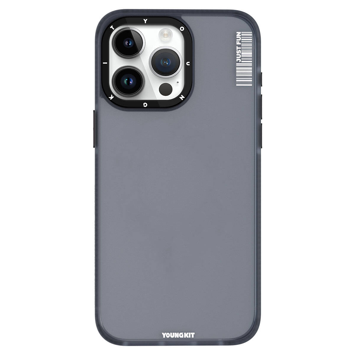 Apple iPhone 15 Pro Kılıf Buzlu Mat Tasarım Youngkit Colored Sand Serisi Kapak Mavi