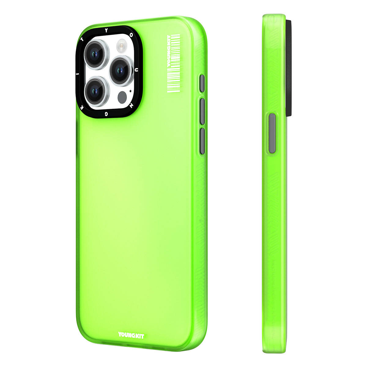 Apple iPhone 15 Pro Kılıf Buzlu Mat Tasarım Youngkit Hidden Sand Serisi Kapak Mavi