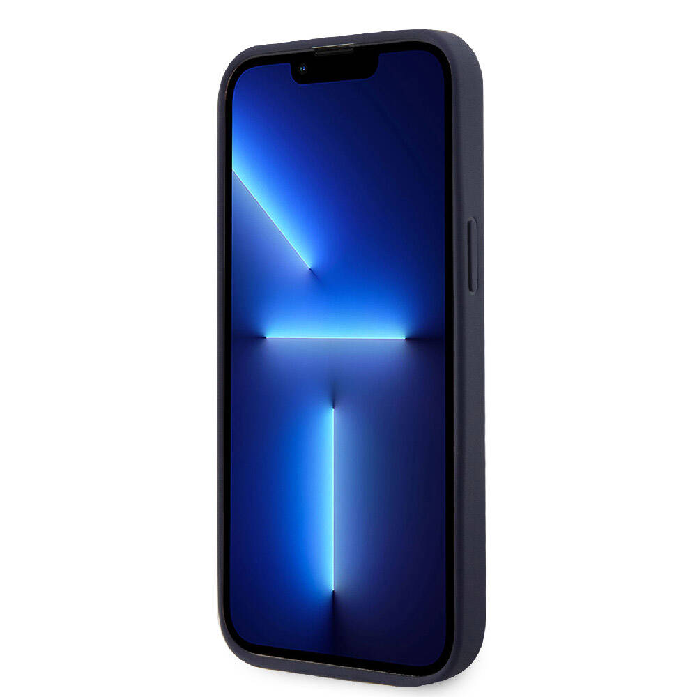 Apple iPhone 15 Pro Kılıf Lacoste Orjinal Lisanslı M-safe Şarj Özellikli PU Deri Görünümlü Kartlıklı Karışık Monogram Desenli Kapak Beyaz