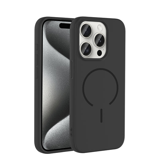 Apple iPhone 15 Pro Kılıf M-safe Şarj Özellikli Zore Meta Kapak