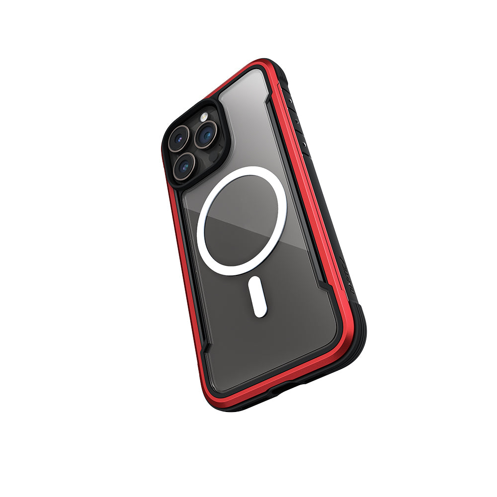 Apple iPhone 15 Pro Kılıf M-safe Şarj Özellikli Airbagli Raptic Shield Serisi Şeffaf Arka Yüzey Kapak Colorful