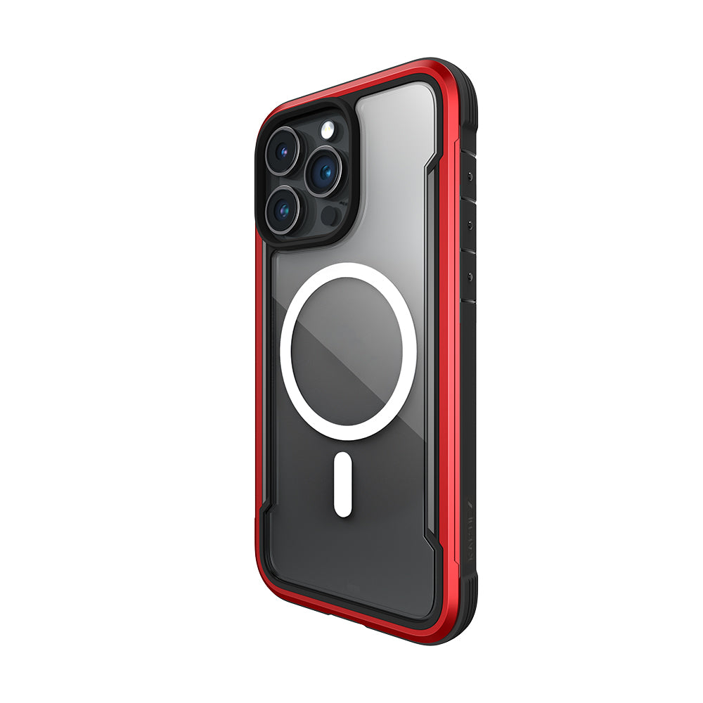 Apple iPhone 15 Pro Kılıf M-safe Şarj Özellikli Airbagli Raptic Shield Serisi Şeffaf Arka Yüzey Kapak Siyah