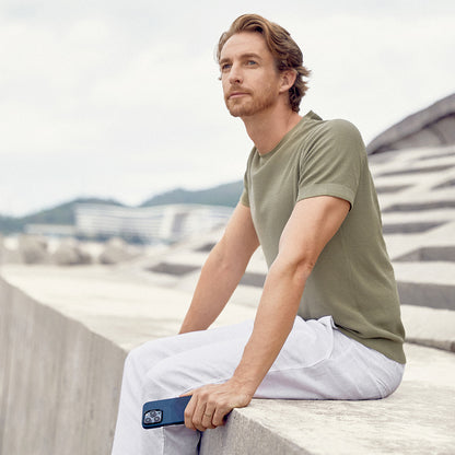 Apple iPhone 15 Pro Kılıf M-safe Şarj Özellikli Aramid Fiber Pitaka Tactile Woven Starpeak Serisi Over The Horizon Kapak Mavi